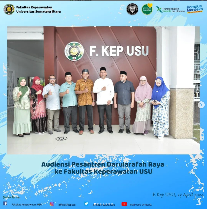 Audience of Darularafah Raya Islamic Boarding School to USU Faculty of Nursing